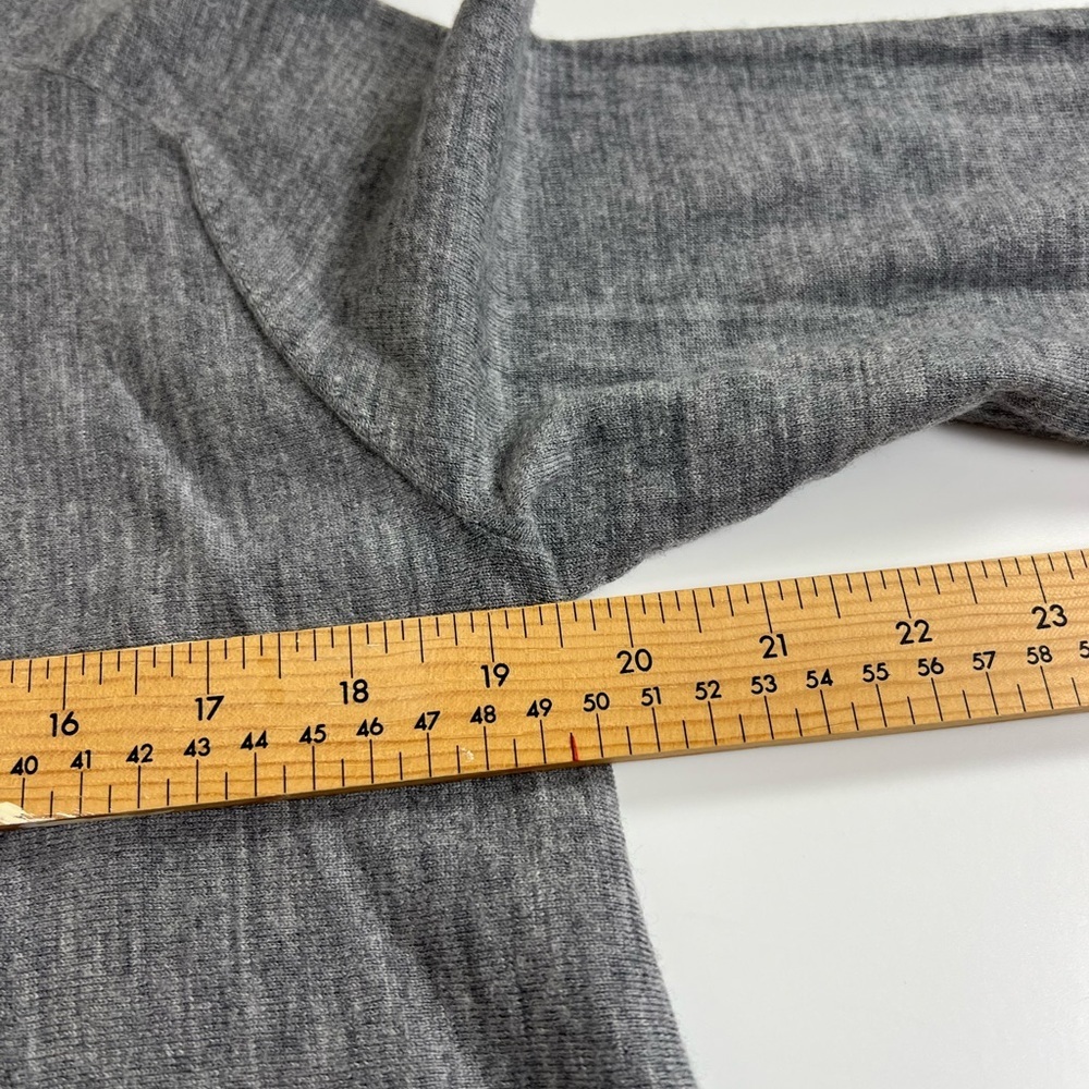 Eileen Fisher Merino Wool Colorblock Tunic Sweater – Gray (Size L) - Picture 5 of 6